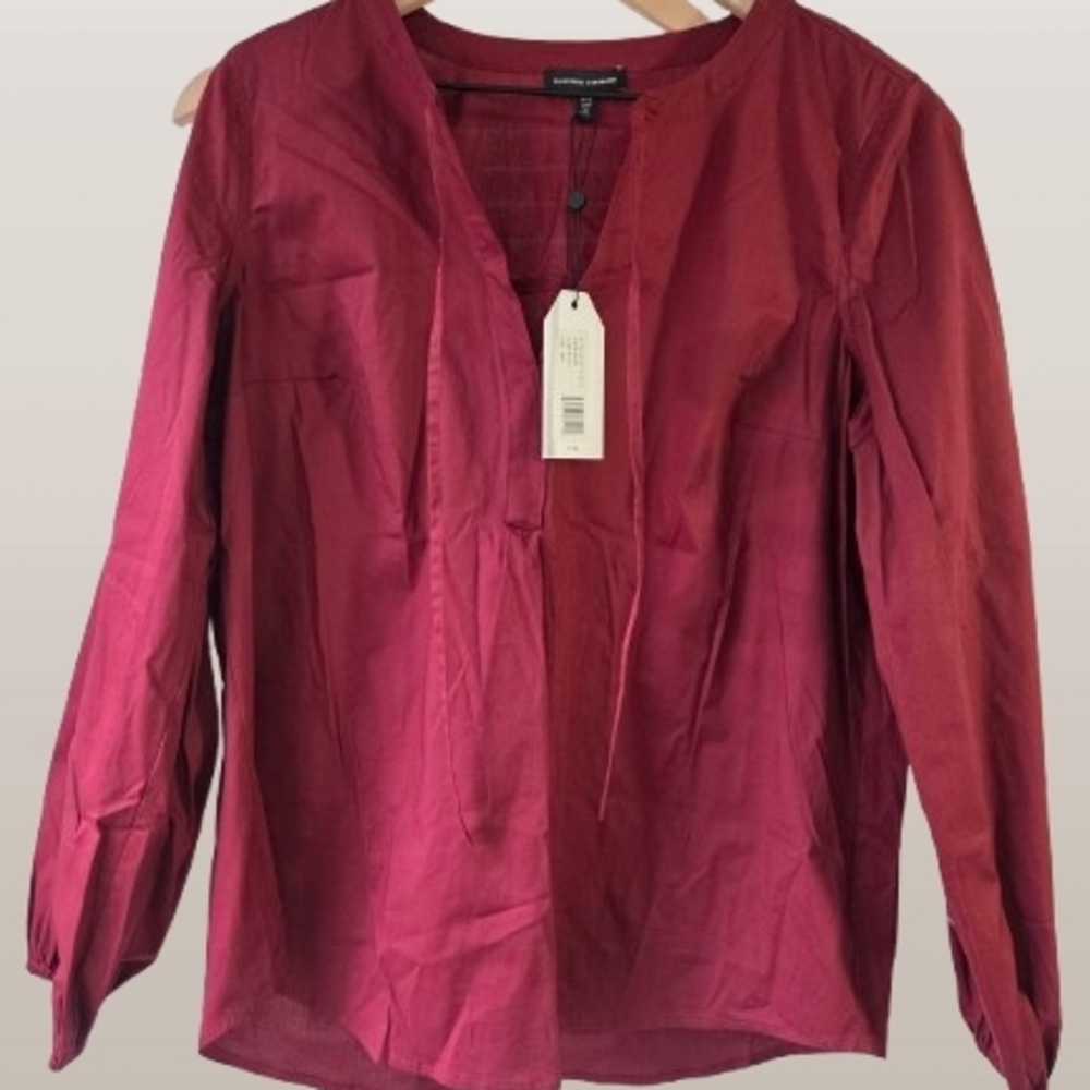 Universal Standard Burgundy Blouse Sz XXS